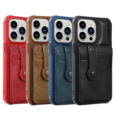 Van de het Geval Slanke Premie van iPhone 13 Promax compatible vegan leather phone Klassieke de Luxe Elegante Dunne Dekking