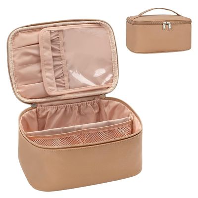 Handwas Beauty Essentials Pouch met 3 compartimenten, perfecte organizer voor cosmetica, toiletartikelen en persoonlijke spullen
