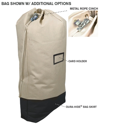 DRAWSTRING DRAW-OFF LARGE Capaciteit CANVAS MAIL BAG