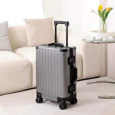 Alle aluminium magnesium legering bagage vrouwen en mannen aluminium legering staafdoos aluminium frame 26 &quot;metalen koffer