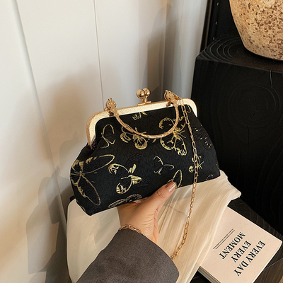 Nieuwe Chinese stijl Cheongsam DINNER BAG Vrouwen 2024 LENST/ZOMER Nieuwe handtas Senior KETEN KROOSBODY BAG
