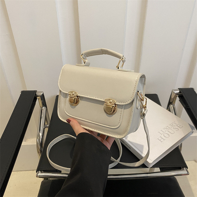 SENIOR SENSE OF RETRO kleine tas vrouwen 2024 nieuwe zomer mode buitenlandse stijl schoudertas klein niets alle handtas vierkant