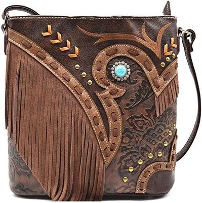 WESTERN COWGIRL mode stijl lederen fringe crossbody handtassen vrouwen portemonnee land alledaagse schoudertas