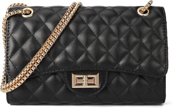 Gewatteerde crossbodytas voor dames Trendy damesschoudertas met ketting Designer portemonnees