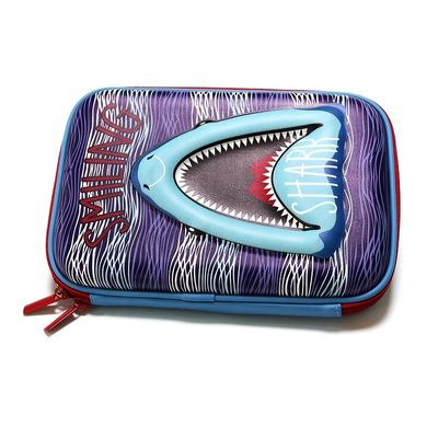 OEM Douane 3D Aanraking EVA Pencil Case Debossing Logo 22x15x4.5cm