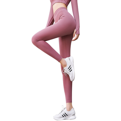 De Geschiktheidsvrouwen van de broek van het de Yogakostuum van Vrouwelijke Perzik van de de Hoogtetaille het Strakke de Rekbodem Lopen