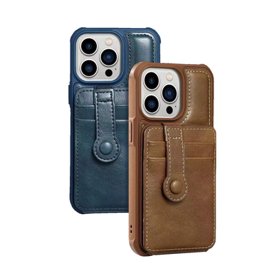Van de het Geval Slanke Premie van iPhone 13 Promax compatible vegan leather phone Klassieke de Luxe Elegante Dunne Dekking