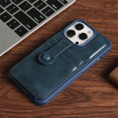 Van de het Geval Slanke Premie van iPhone 13 Promax compatible vegan leather phone Klassieke de Luxe Elegante Dunne Dekking