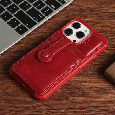 Van de het Geval Slanke Premie van iPhone 13 Promax compatible vegan leather phone Klassieke de Luxe Elegante Dunne Dekking