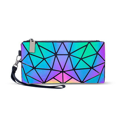 Mode Geometrie Ringer PU lederen draagtassen Laser kleur veranderende