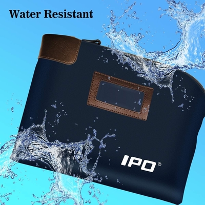 Waterdichte zak met slot en twee sleutels, 11 x 8,6 inch, Canvas Documentenzak, Geldbank Inlegzak met Zipper,