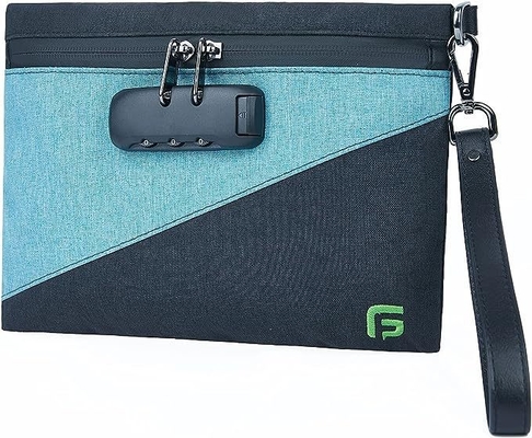 Geurbestendige zakken met combinatie slot, koolstof bekleed geurbestendige zak 10,2 x 7,2 inch Medische vergrendeling reiszak opslag