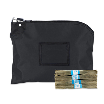 Laminated NYLON LOCKING DEPOSIT BAGS - 12W X 9H - Klaar voor verzending