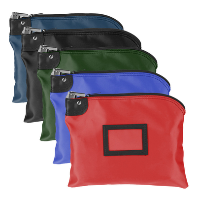 Laminated NYLON LOCKING DEPOSIT BAGS - 12W X 9H - Klaar voor verzending