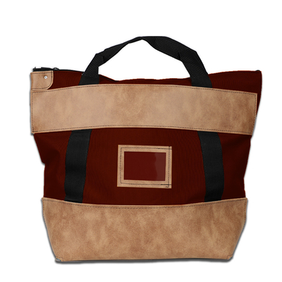 1000d Nylon met leer vergrendeling Koerier Banktas - 22w X 18h X 7d - Op bestelling