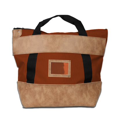 1000d Nylon met leer vergrendeling Koerier Banktas - 22w X 18h X 7d - Op bestelling