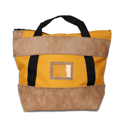 1000d Nylon met leer vergrendeling Koerier Banktas - 22w X 18h X 7d - Op bestelling
