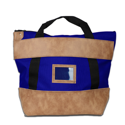 1000d Nylon met leer vergrendeling Koerier Banktas - 22w X 18h X 7d - Op bestelling