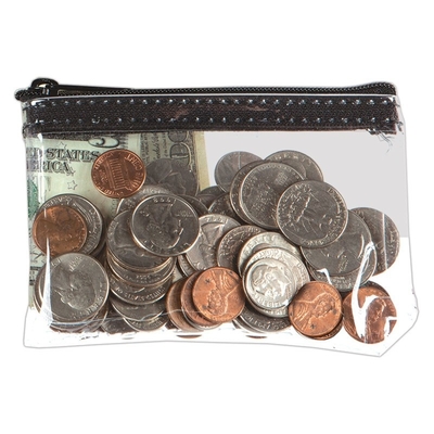 1 KLOR GEDRUKT PARLAMENTELIJK VINYL ZIPPER BAG waterdicht HANDBAG - 5W X 3H - AANHANDELING