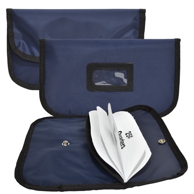 Split MONEY BAG NAVY BLAU NYLON CLUTCH waterdichte tas - Klaar om te verzenden - op maat gemaakt