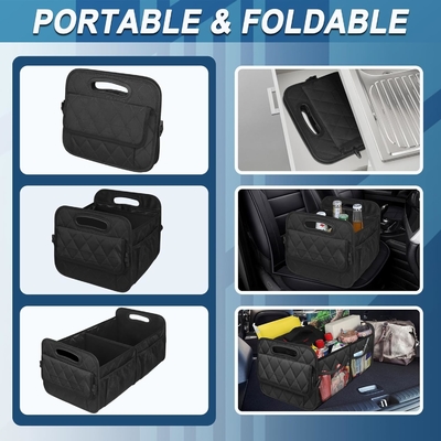Auto kofferbak organisator voor SUV, auto organisatoren en opslag met 6 zakken, auto accessoires voor vrouwen/mannen 50L waterdicht