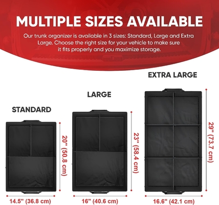 Auto Kofferbak Organisator, Opvouwbare Multi Compartment Car Organisator, Opvouwbare SUV opslag voor auto accessoires voor vrouwen