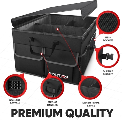 Auto Kofferbak Organisator, Opvouwbare Multi Compartment Car Organisator, Opvouwbare SUV opslag voor auto accessoires voor vrouwen