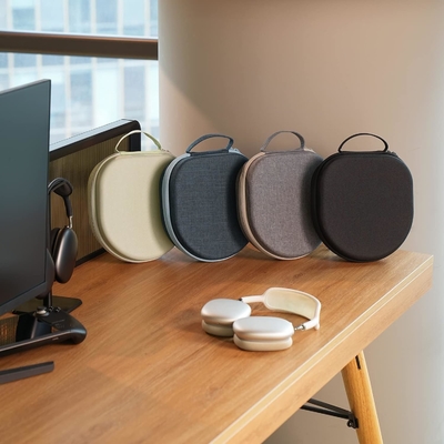 Smart Case voor Apple AirPods Max ondersteunt slaapmodus, harde organisator draagbare vervoerbare reisdek opslagzak