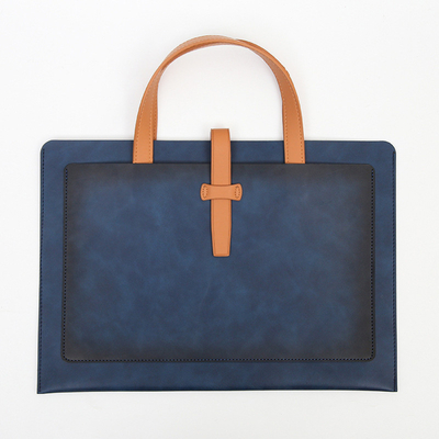Nieuwe PU LEER GROTE CAPITATIE Briefcase LEER BUKLE BUSINESS DOCUMENT PORTABLE BAG waterdicht