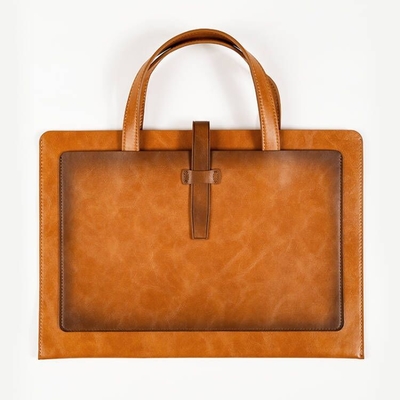 Nieuwe PU LEER GROTE CAPITATIE Briefcase LEER BUKLE BUSINESS DOCUMENT PORTABLE BAG waterdicht