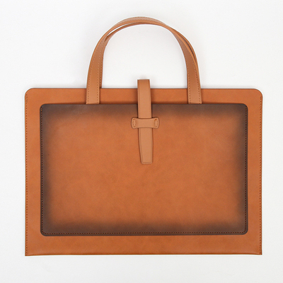 Nieuwe PU LEER GROTE CAPITATIE Briefcase LEER BUKLE BUSINESS DOCUMENT PORTABLE BAG waterdicht