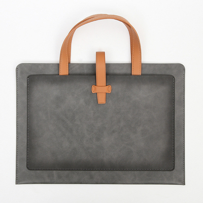 Nieuwe PU LEER GROTE CAPITATIE Briefcase LEER BUKLE BUSINESS DOCUMENT PORTABLE BAG waterdicht