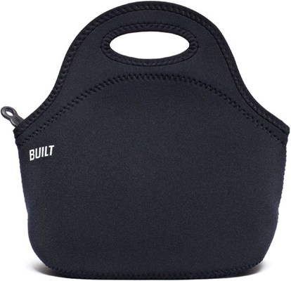 Built Gourmet Getaway Soft Neoprene Lunch Tote Bag - lichtgewicht, geïsoleerd en herbruikbaar, één maat, zwart