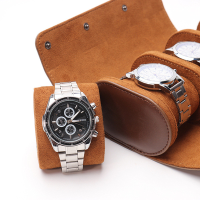 EXPLOSIVE VERKOOP CYLINDER PU LEER DRIJEN Display VAN REIS MULTIFUNCTIONELE opslag verpakking horloge doos