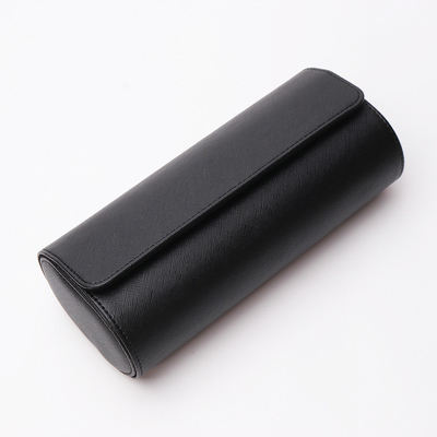EXPLOSIVE VERKOOP CYLINDER PU LEER DRIJEN Display VAN REIS MULTIFUNCTIONELE opslag verpakking horloge doos