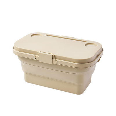 Buitenkamperen voor het voorjaar inzamelbare opslagdoos opvouwbare tafel picknick draagbare opslagmandje picknickmandje
