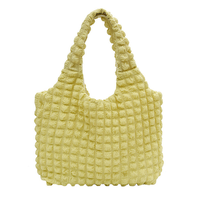 Nieuwe vrouwelijke wolk puff bloem schouder tas vrouwelijke zomer doek eenvoudige handtas