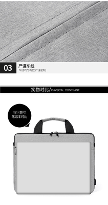 LAPTOP BAG 14/15.6-inch HANDBAG GEDICKTE SHOCK-BESTAND, WATER-BESTAND EN GRAATBESTAND PC-BAG