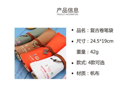 FREESHE AND FASHIONABLE grote capaciteit pen tas potlood hoesje eenvoudig creatief junior middelbare school mannen en vrouwen canvas potlood