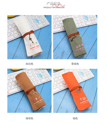 FREESHE AND FASHIONABLE grote capaciteit pen tas potlood hoesje eenvoudig creatief junior middelbare school mannen en vrouwen canvas potlood