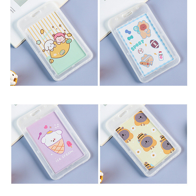 Transparante kaarthouder WERK CARD LANYARD RICE CARD NAAMTEG CAMPUS CARD STUDENT BUS SCHOOL CARD HOLDER Toegangskaart
