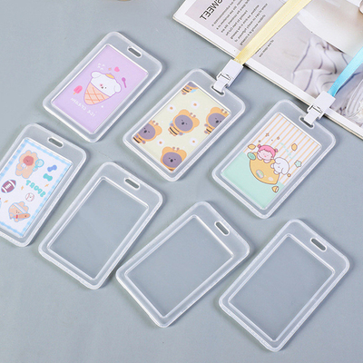 Transparante kaarthouder WERK CARD LANYARD RICE CARD NAAMTEG CAMPUS CARD STUDENT BUS SCHOOL CARD HOLDER Toegangskaart
