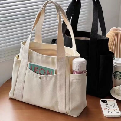 Canvas tas Tote uitgaan canvas alles-in-één werk hoge verschijning niveau pendelen grote capaciteit kunststudent enkele schouder