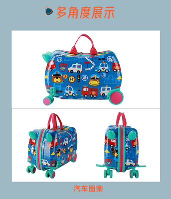 KINDERS MULTI-FUNCTIONALE TROLLEY BOX Nieuwe rijdende koffer MULTI-WHEEL cartoon baby koffer rijdend
