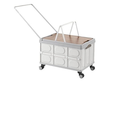 Auto kofferbak opslagdoos Outdoor camping opslagdoos Opvouwbare camping organisator Houten deksel picknick opslagdoos