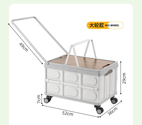 Auto kofferbak opslagdoos Outdoor camping opslagdoos Opvouwbare camping organisator Houten deksel picknick opslagdoos