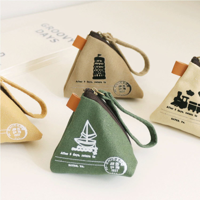 Persoonlijkheid creatief retro ZONGZI munt portemonnee Vrouwelijke MINI canvas kunst schattig munt tas sleuteltas