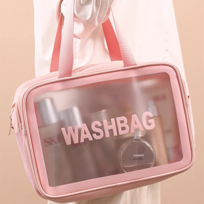 Grote capaciteit droog en nat scheiden make-up tas draagbare cosmetica voor vrouwen opslagtas 2024 nieuwe toiletzak reistas
