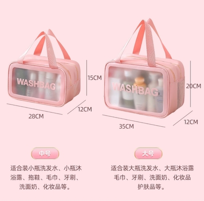 Grote capaciteit droog en nat scheiden make-up tas draagbare cosmetica voor vrouwen opslagtas 2024 nieuwe toiletzak reistas