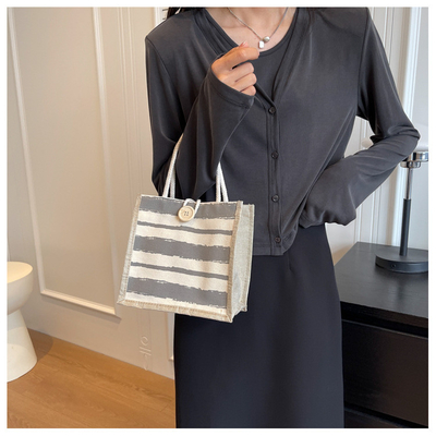 TOTE BAG CANVAS BAG CANVAS GIRL Nieuw gedrukt TOTE IN PORTABLE BENTO LUNCH BOX WERK